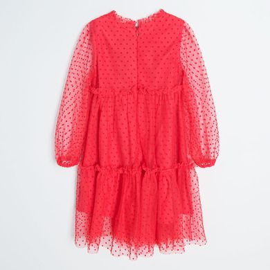 Cool Club, Rochie cu maneca lunga pentru fete, rosu