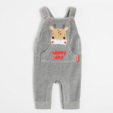 Cool Club, Set pentru baieti, Body cu maneca lunga, Salopeta, gri-bej, Fisher-Price