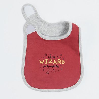 Cool Club, Set pentru baieti, pijama tip salopeta, baveta, gri-bordo, imprimeu Harry Potter