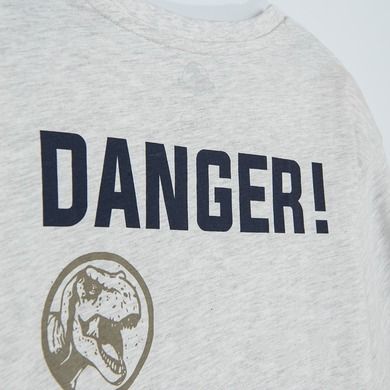 Cool Club, Tricou pentru baieti, bej melanj, imprimeu Jurassic World