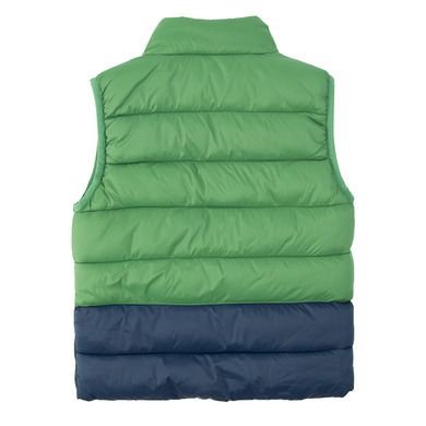 Cool Club, Vesta pentru baieti, verde-bleumarin, imprimeu Urban Adventure