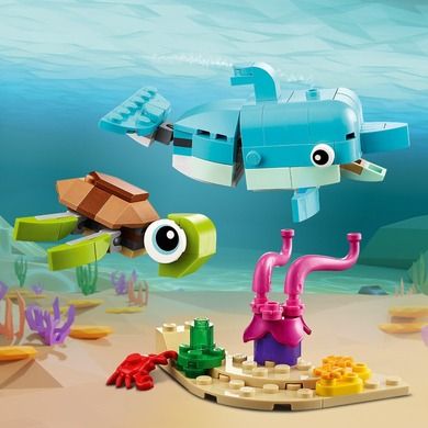 LEGO Creator, 3in1 Delfin si broasca testoasa, 31128