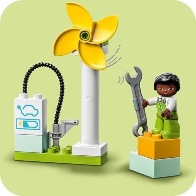 LEGO DUPLO, Orasul meu Turbina eoliana si masina electrica, 10985