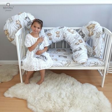 MimiNu, Safari Natural, cearceaf din bumbac cu elastic, 60-120 cm