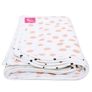 Motherhood, Paturica de muselina 100-120 cm cu doua straturi, Pink Splashes