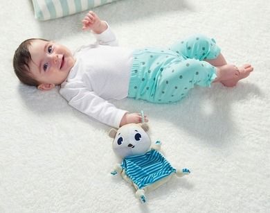 Tiny Love, Tiny Smarts, Ursulet polar Eleanor, Jucarie din material cu agatatoare