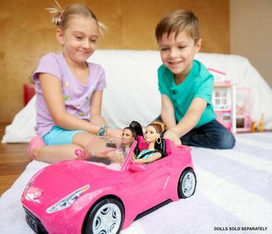 Barbie, Cabriolet roz, set de joaca fara papusa