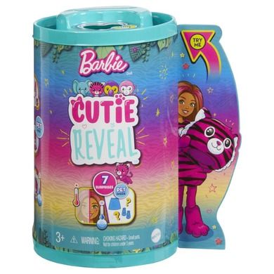 Barbie, Cutie Reveal, Chelsea Tigru, papusa de serie Jungla