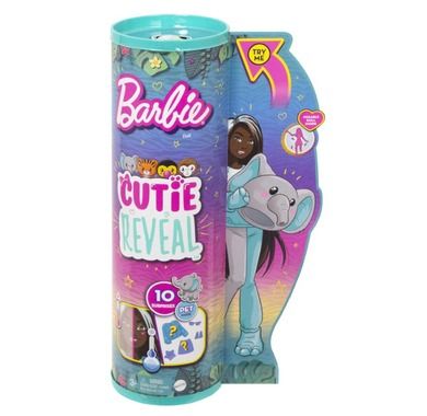 Barbie, Cutie Reveal, Elefant, papusa de serie Jungla