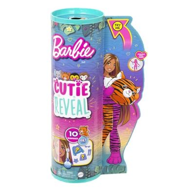 Barbie, Cutie Reveal, Tigru, papusa de serie Jungla