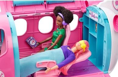Barbie, Dreamhouse Adventures, Avion de vis, set de joaca cu papusa
