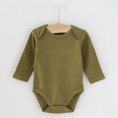 Cool Club, Body cu maneca lunga pentru baieti, verde, ecru, imprimeu animale salbatice, set 5 buc.