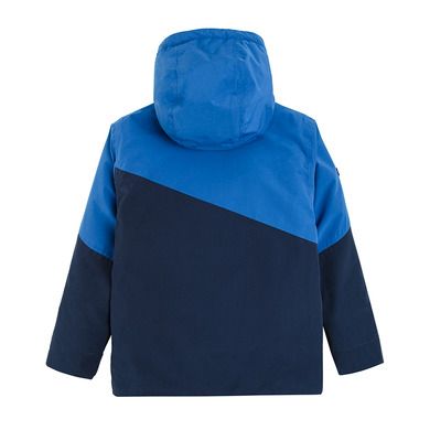 Cool Club, Geaca de ski cu gluga pentru baieti, culoare bleumarin si albastru, umplutura PrimaLoft