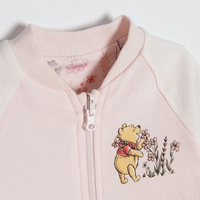 Cool Club, Hanorac pentru fete, cu fermoar, roz, imprimeu Winnie the Pooh