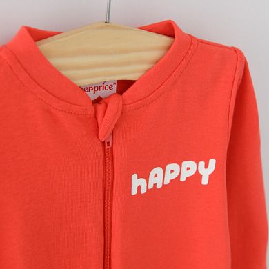 Cool Club, Pijama tip salopeta pentru baieti, bumbac organic, ecru, bej, rosu, Fisher-Price, set 3 buc.