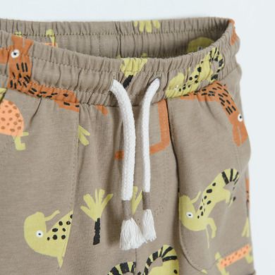 Cool Club, Set pentru baieti, Tricou, Pantaloni scurti, portocaliu-gri