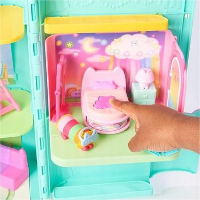 Gabby's Dollhouse, Gabby, Dormitor, set de joaca cu figurina si accesor