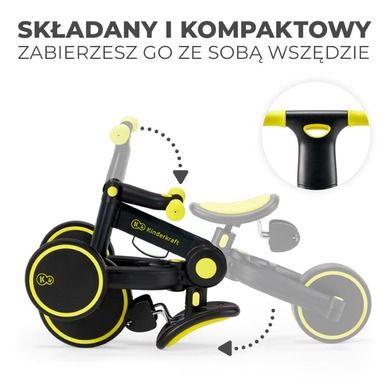 Kinderkraft, 4Trike, tricicleta, negru