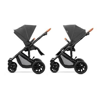 Kinderkraft, Prime, carucior multifunctional 2in1, negru + geanta Mommy Bag