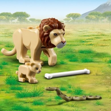LEGO City Stunt, Masina de teren pentru salvarea animalelor salbatice, 60301