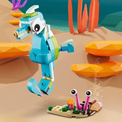 LEGO Creator, 3in1 Delfin si broasca testoasa, 31128