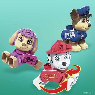Mega Bloks, Paw Patrol, caramizi cu figurine, 17 piese