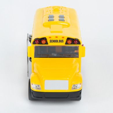 Smiki, Autobuz scolar, vehicul cu lumini si sunete, 1:20, 20 cm
