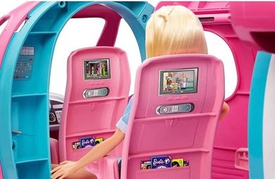 Barbie, Dreamhouse Adventures, Avion de vis, set de joaca cu papusa