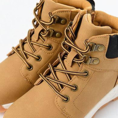 Cool Club, Ghete pentru baieti, galben mustar, brant din piele