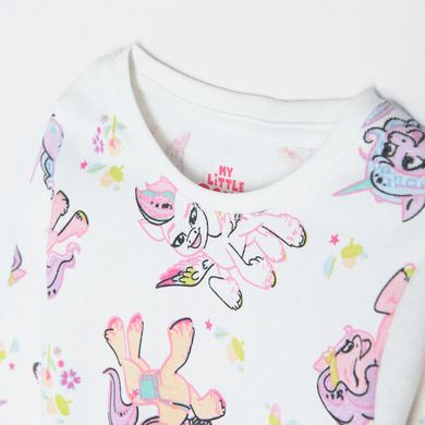 Cool Club, Pijama pentru fete, ecru, imprimeu My Little Pony