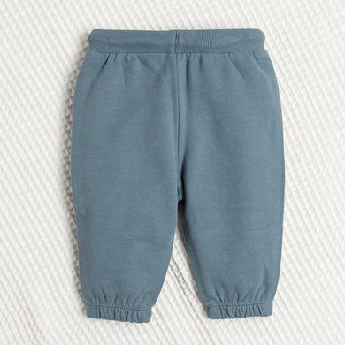 Cool Club, Set pentru baieti, Body cu maneca lunga, Pantaloni de trening, ecru, albastru, imprimeu tractoare
