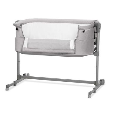 Kinderkraft, Neste Up, patut atasabil (co-sleeper) 3in1, gri