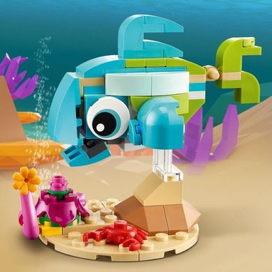 LEGO Creator, 3in1 Delfin si broasca testoasa, 31128