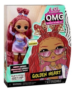 L.O.L. Surprise O.M.G. Core Series 7, Golden Heart, papusa cu accesorii
