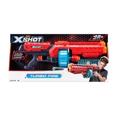 Zuru, X-Shot, Excel, Turbo Fire, blaster si 48 proiectile, set de joaca