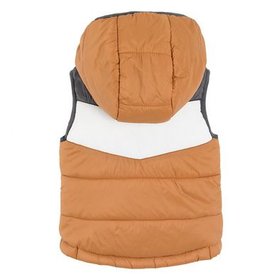 Cool Club, Set pentru baieti, vesta cu gluga, bluza polar cu fermoar, gri-maro