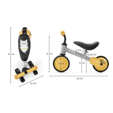 Kinderkraft, Cutie, mini-tricicleta bicicleta, gri/galben