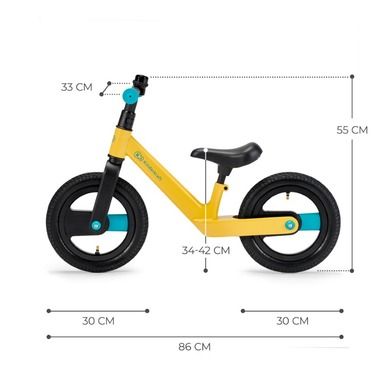 Kinderkraft, GoSwift, bicicleta fara pedale, galben