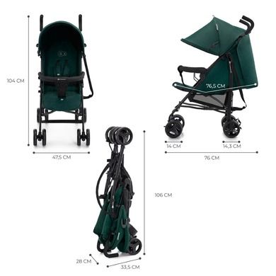 Kinderkraft, Tik, carucior umbrela, Green Forest