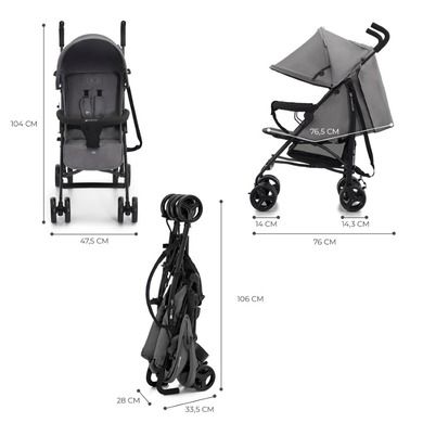 Kinderkraft, Tik, carucior umbrela, Stone Grey