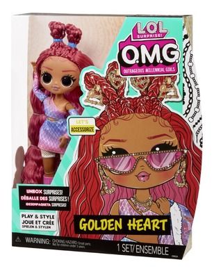 L.O.L. Surprise O.M.G. Core Series 7, Golden Heart, papusa cu accesorii
