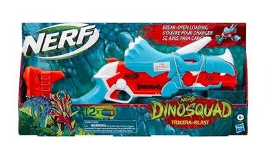 Nerf Dinosquad, Tricera-Blast, blaster si 12 proiectile