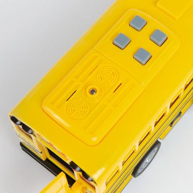 Smiki, Autobuz scolar, vehicul cu lumini si sunete, 1:20, 20 cm
