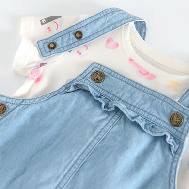 Cool Club, Set pentru fete, Bluza cu maneca scurta, Sarafan pentru fete, mix, imprimeu Peppa Pig