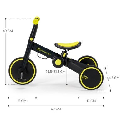 Kinderkraft, 4Trike, tricicleta, negru