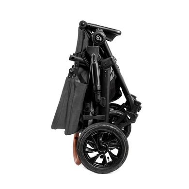 Kinderkraft, Prime, carucior multifunctional 2in1, negru + geanta Mommy Bag