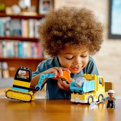 LEGO DUPLO Town, Camion si excavator pe senile, 10931