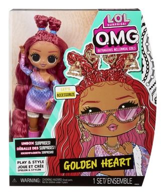 L.O.L. Surprise O.M.G. Core Series 7, Golden Heart, papusa cu accesorii