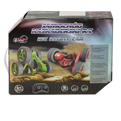 Smiki, Stunt Car, masinuta de cascadorii, vehicul cu telecomanda, verde-negru